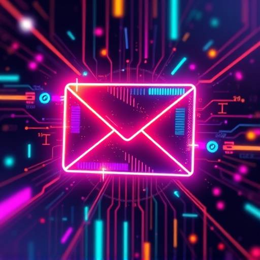 Abstract illustration representing the future of email technology